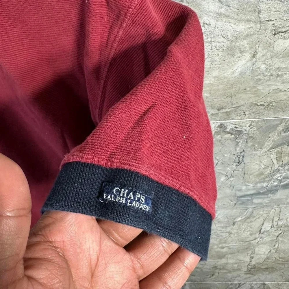 Chaps‎ Ralph Lauren red & blue polo shirt Size XXL Men's 100% Cotton #preppy